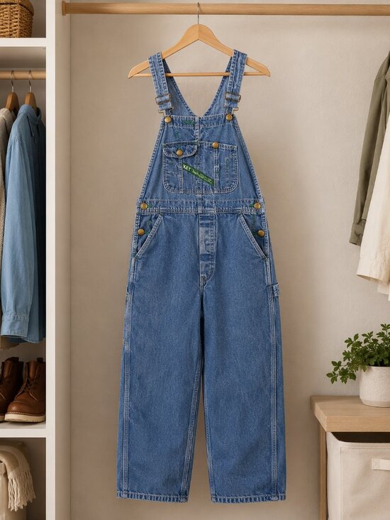 Key Imperial Other - KEY Imperial Vintage Denim Overalls Mens 34x29 Blue Bib Workwear Carpenter Farm